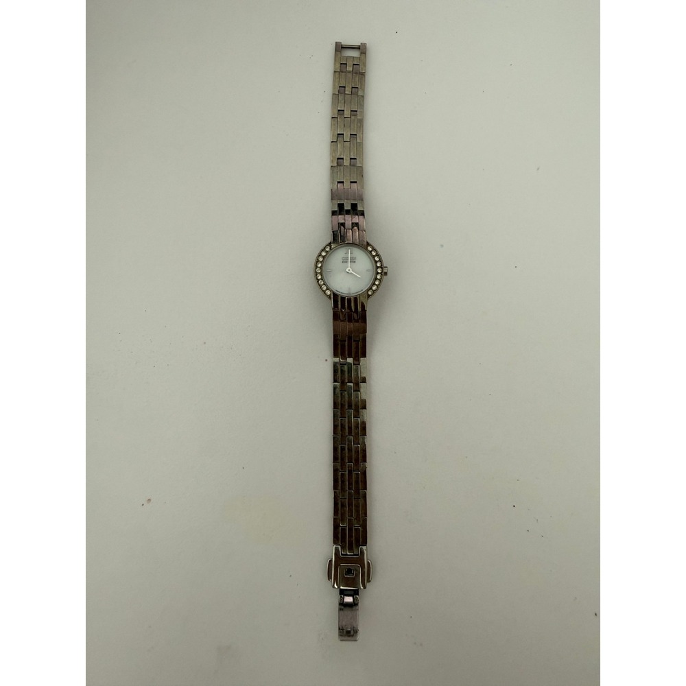 Citizen Eco-Drive B023-S001587 Silver Tone Crystal Bezel Women's Watch